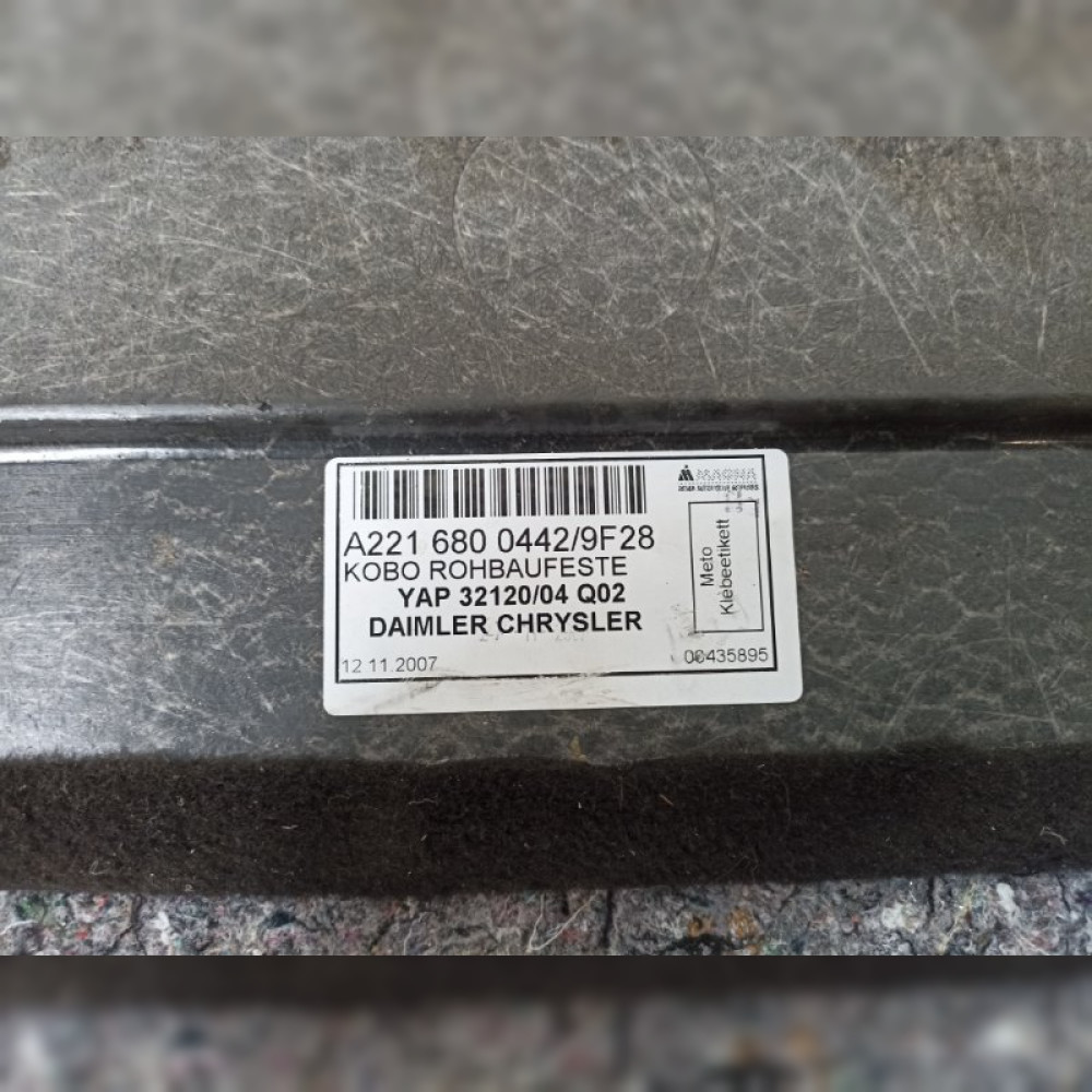 Пол багажника на Mercedes-Benz S-Class W221 M273E55, арт. 62819