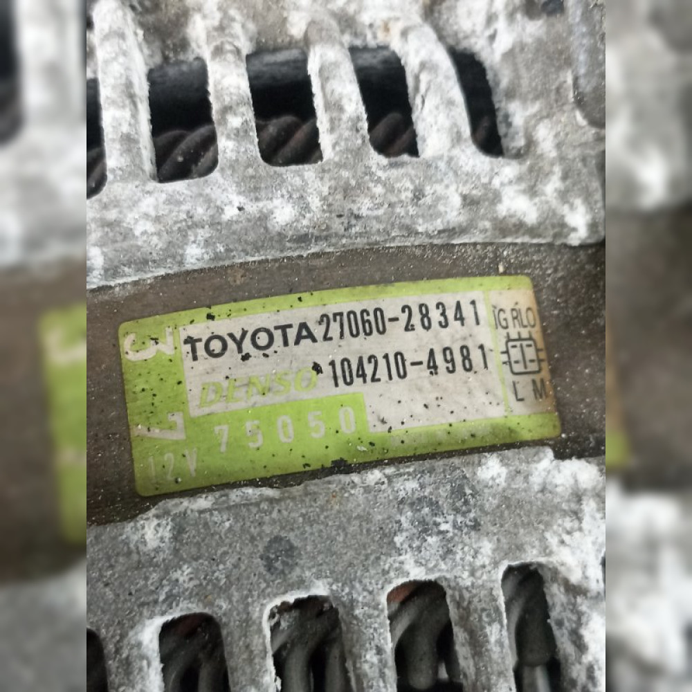 генератор на Toyota Vellfire ANH20 2AZFE, арт. 100293